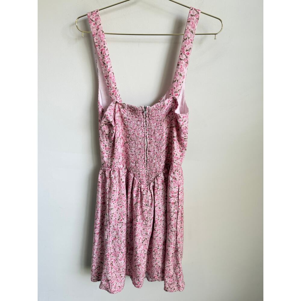 Reformation Daria Linen Sleeveless Mini Fit & Flare Dress Rosin Pink  Women's 4 - Picture 11 of 13
